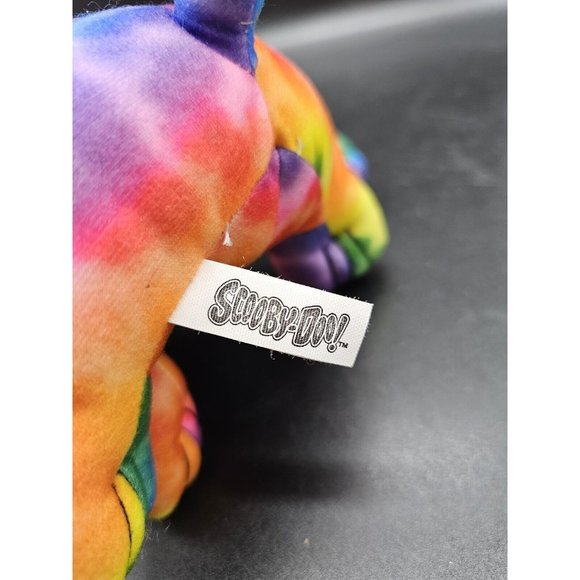Scooby-Doo Rainbow Multicolored Tie-Dye 12" Plush - Picture 9 of 11